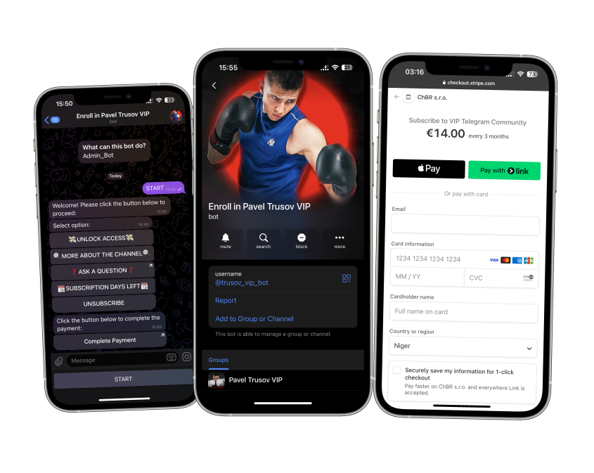 VIP Telegram-бот Павла Трусова — підписки та платежі