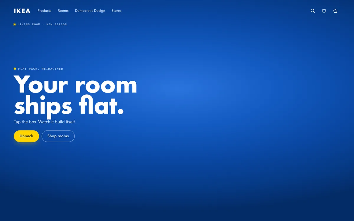 Концепт сайту IKEA