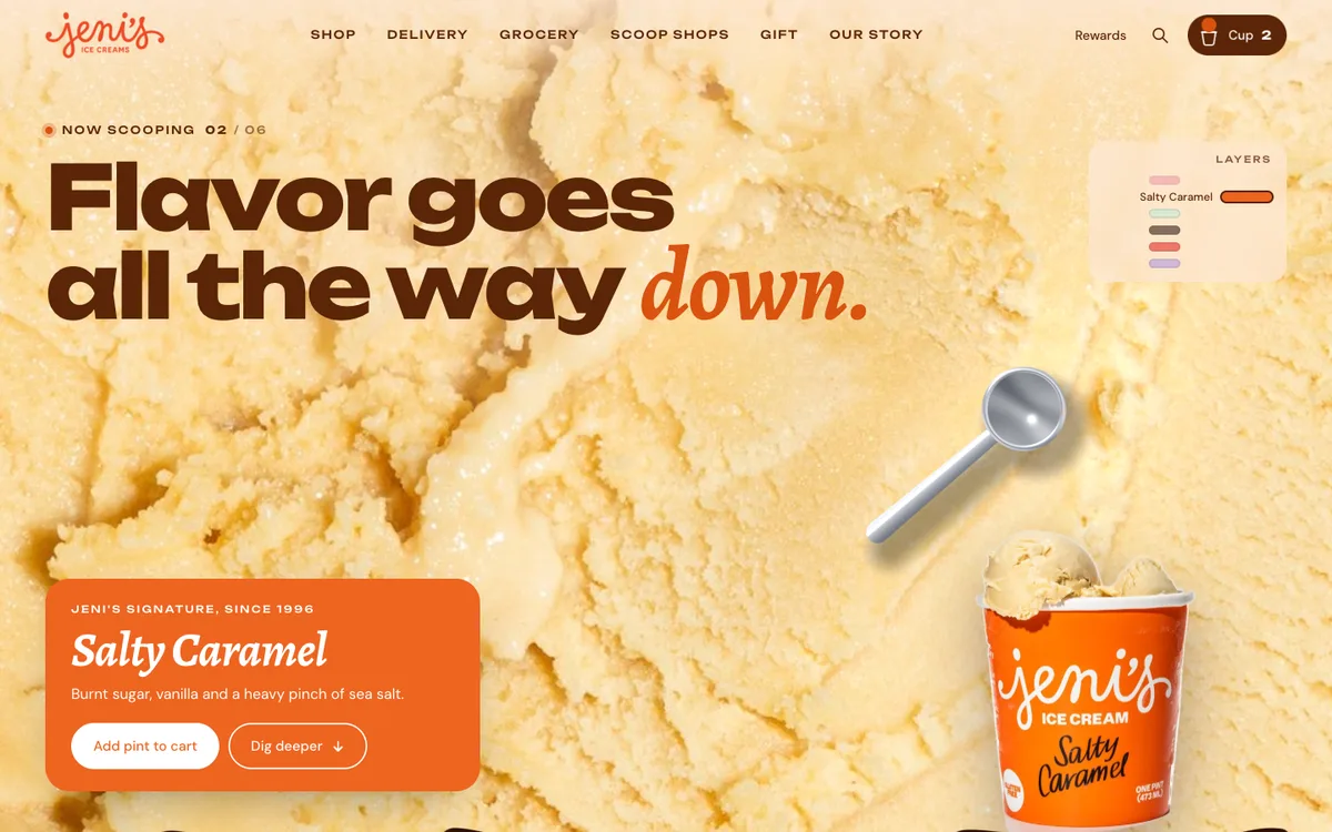 Концепт сайту Jeni's