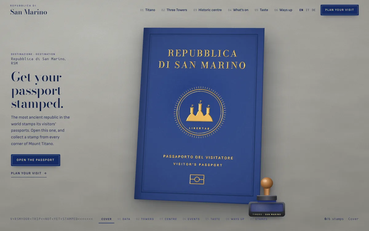 Концепт сайту San Marino