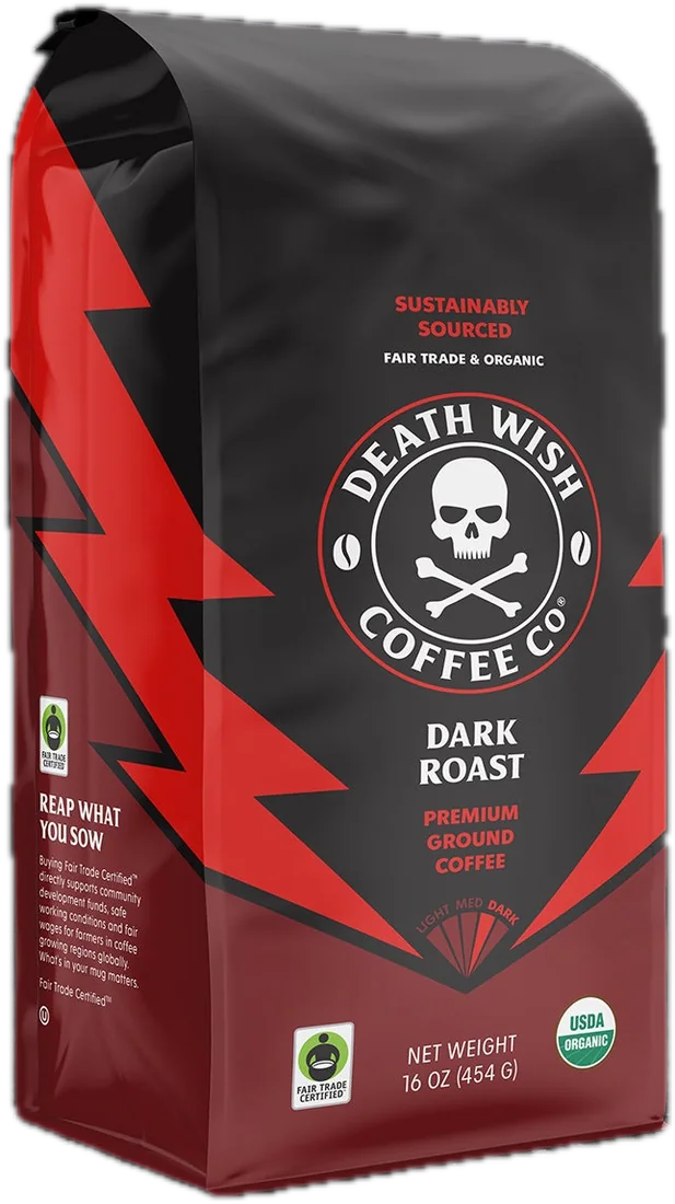 Death Wish Coffee Dark Roast, 16 oz ground