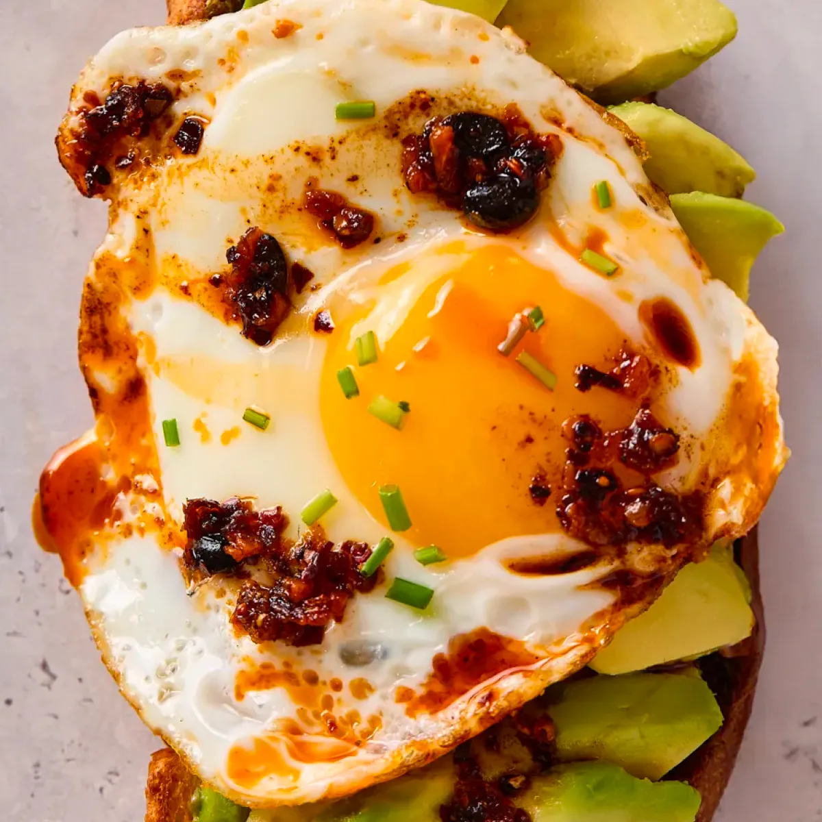 Fried egg with Xtra Spicy Sichuan Chili Crisp