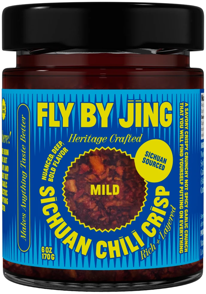 Mild Crunchy Garlic Sichuan Chili Crisp jar