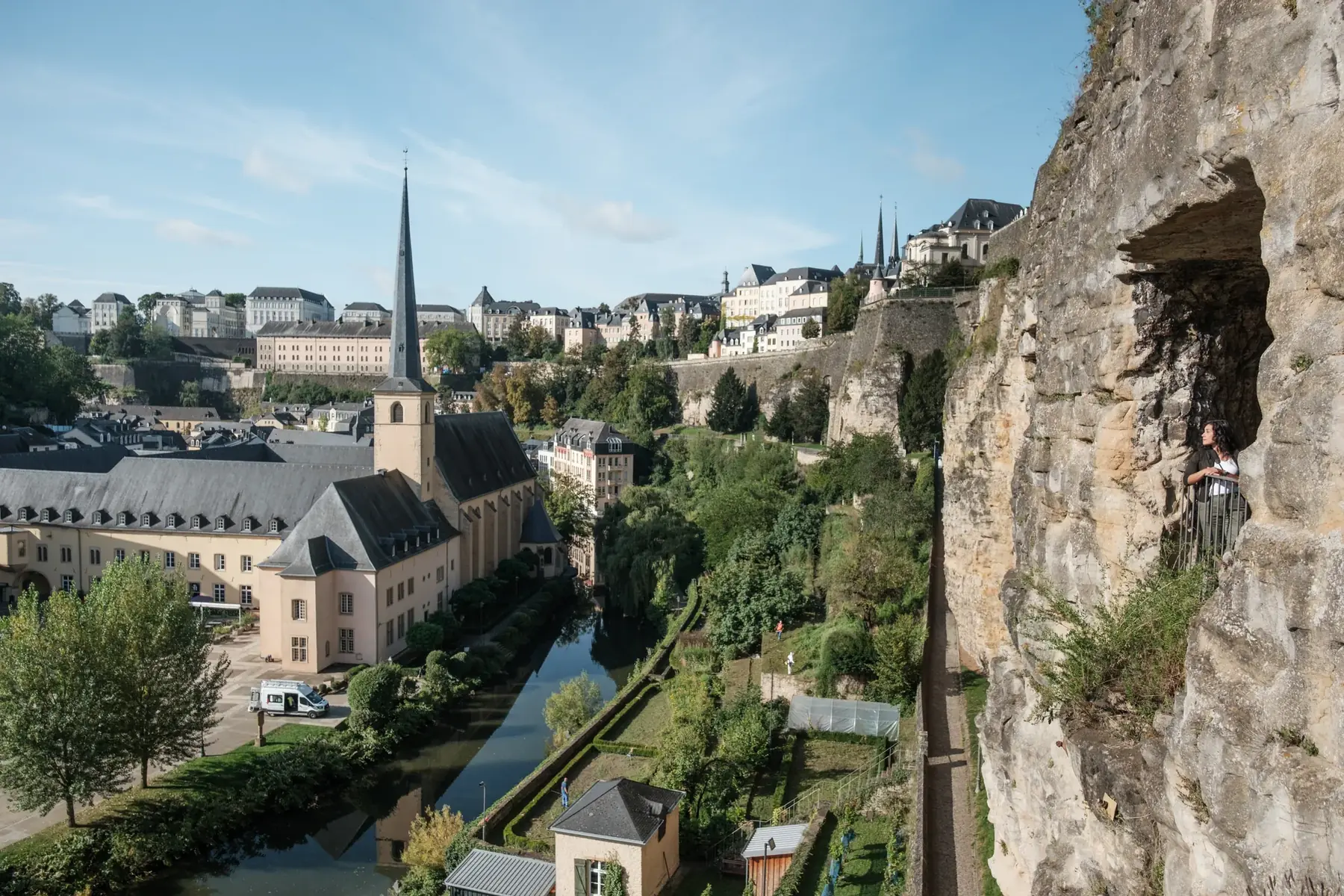The Grund and the old fortress seen from the Bock Casemates