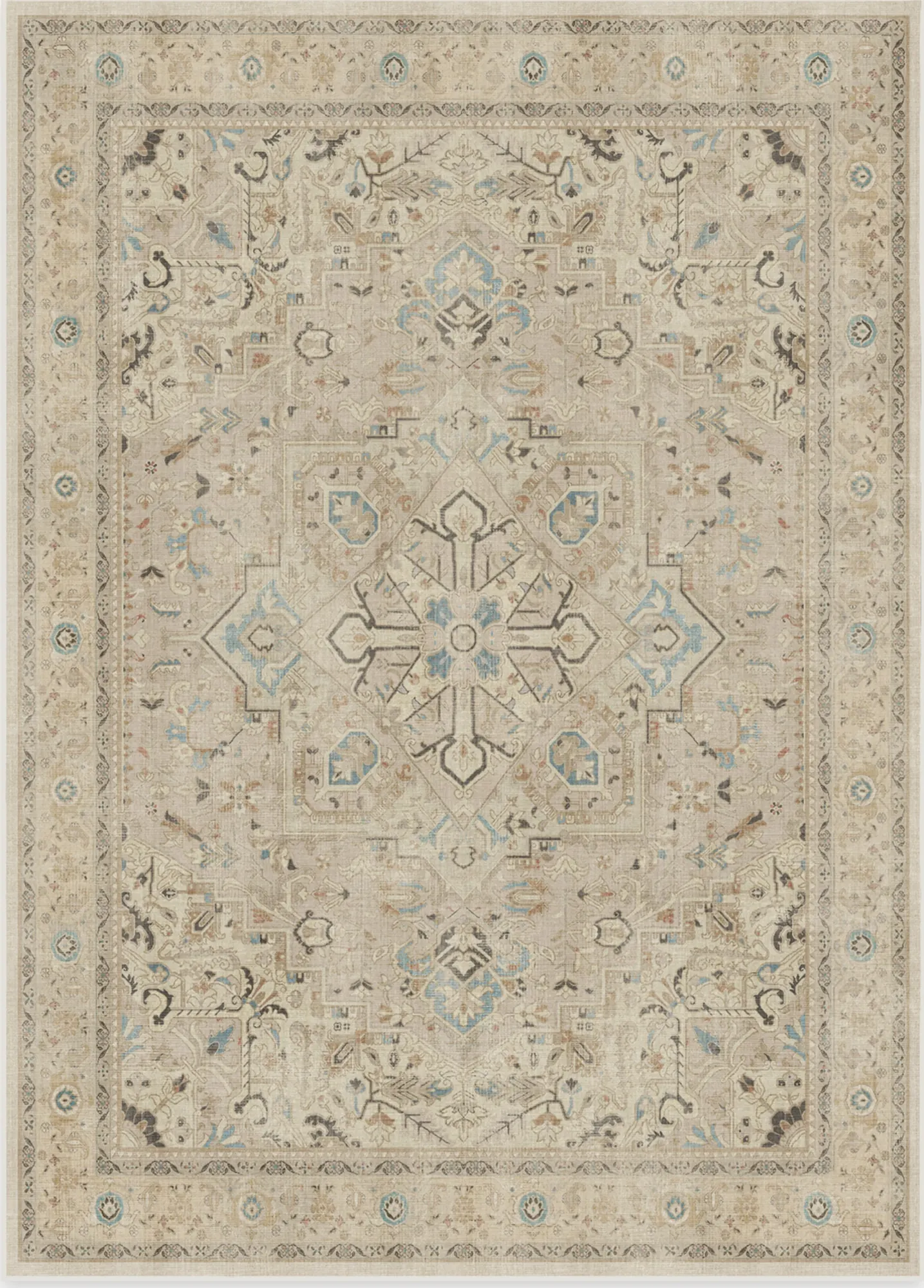 Kamran Ivory Opal Rug Cover